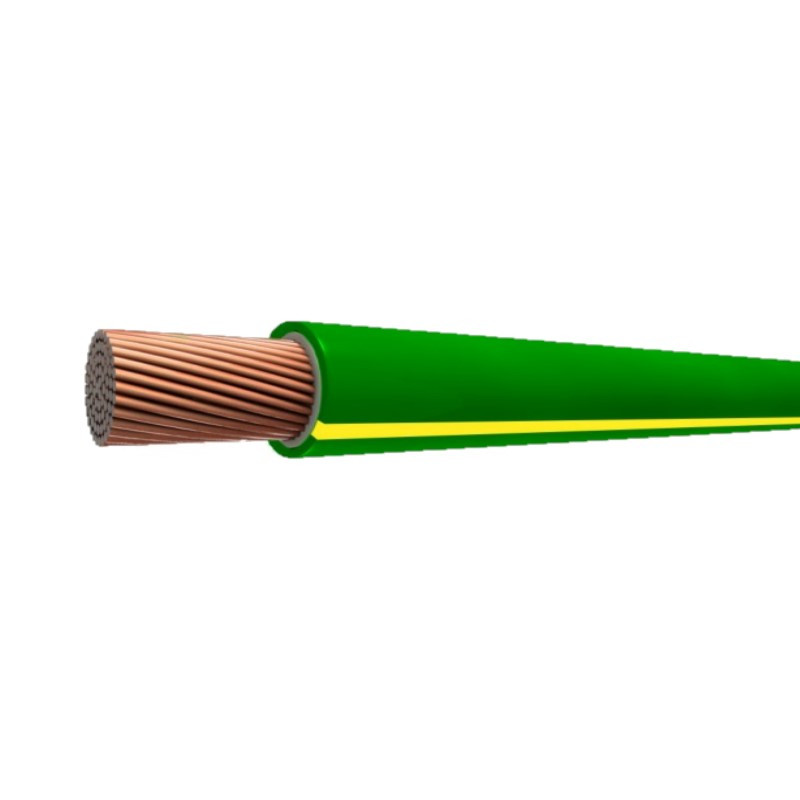 Cable Unipolar 70mm2 verde amarillo por metro IRAM 2183-NM247-3