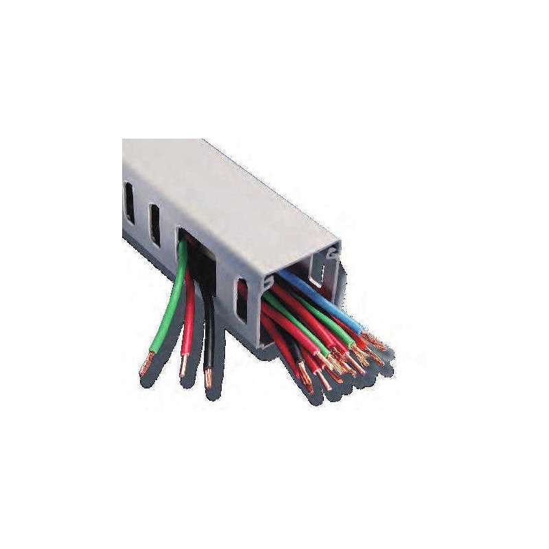 Cablecanal Ranurado DEXSON Gris 25x60 2m