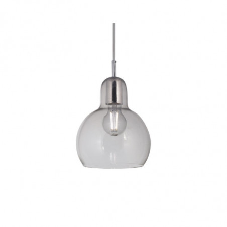 Colgante MARKAS THAIS 1 luz e27 18cm vidrio transparente