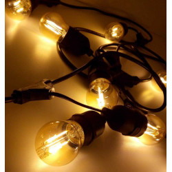 Guirnalda TBCin EV-1020 20 portalamparas E27 60W máx. normalizada IP65