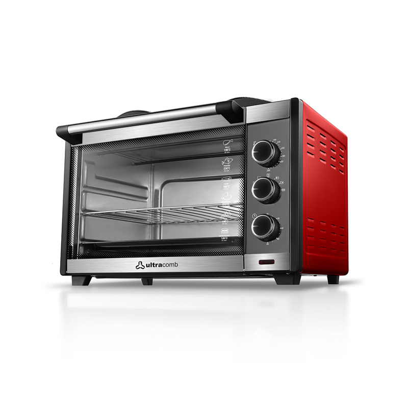 Horno eléctrico ULTRACOMB UC-45ACN doble anafe 45 litros 1600w rojo