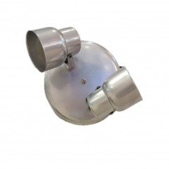 Aplique SAN JUSTO ROS Spot de 2 luces E27 plata