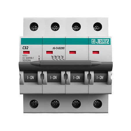 Térmica tetrapolar JELUZ 32A 4,5kA curva c