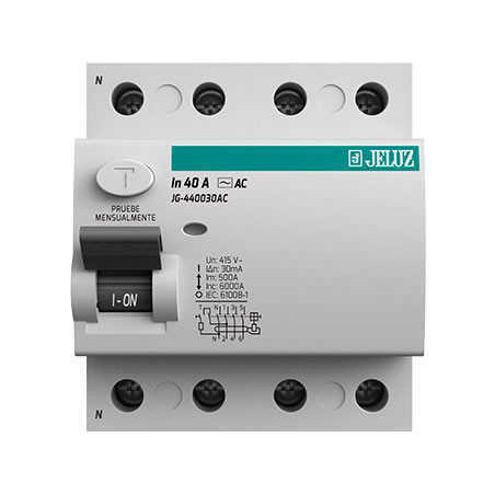 Interruptor Diferencial (disyuntor) TETRAPOLAR EASY9 4 X 40A. 30MA -  SCHNEIDER