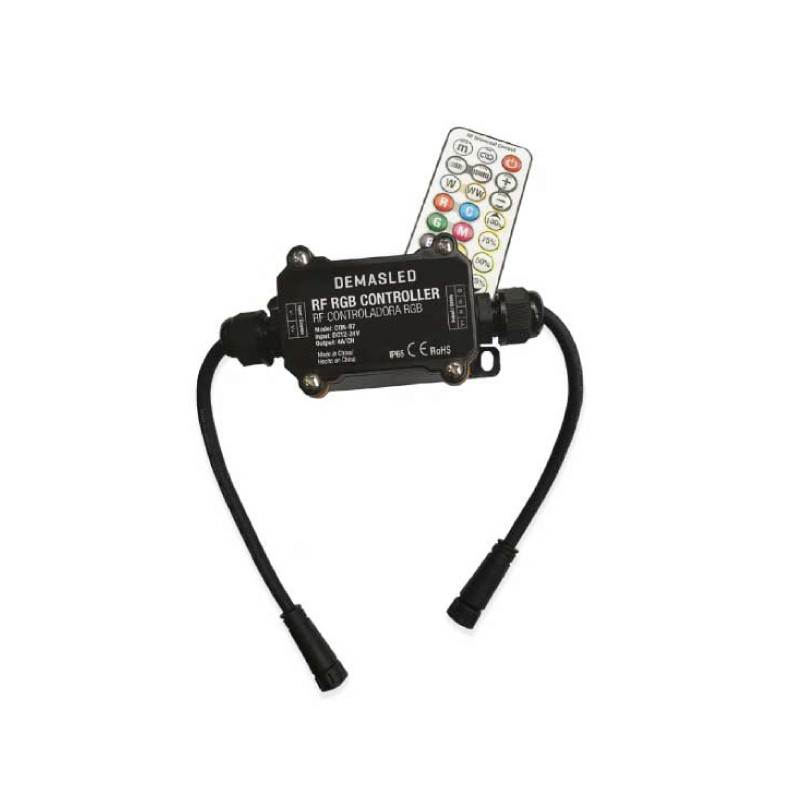 Controlador DEMASLED CON-87 RGB programable IP65 24v 12a