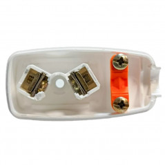Ficha velador KALOP INTERRUPTOR macho 10a blanco lateral