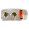 Ficha velador KALOP INTERRUPTOR macho 10a blanco lateral