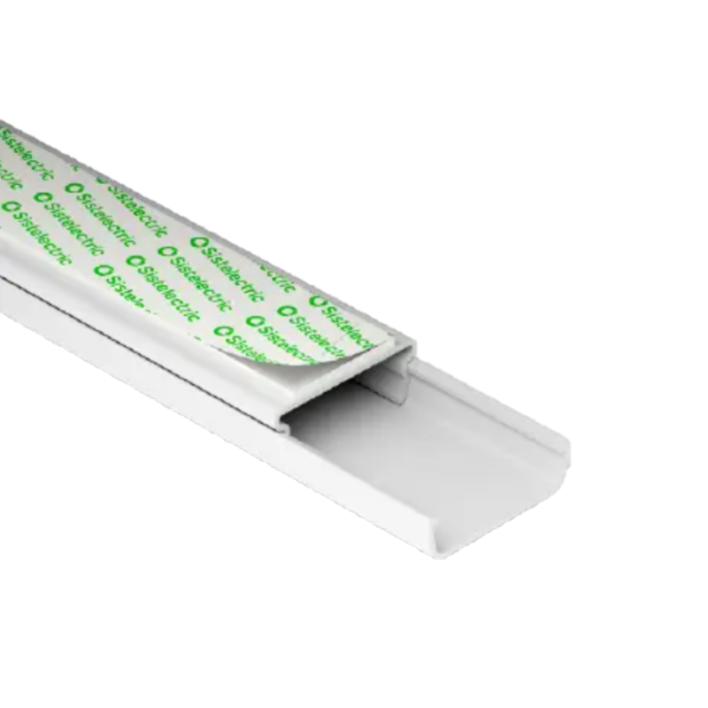 Cablecanal SISTELECTRIC 20x10mm 2 metros con cinta autoadhesiva