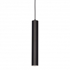 Colgante tubo FERROLUX Tecno para 1 luz GU10 negro texturado
