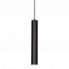 Colgante FERROLUX TECNO Tubo para 1 luz GU10 negro