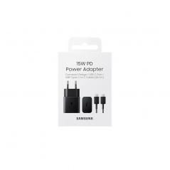 Cargador Original SAMSUNG EP-T151 USB-C 15W carga rápida negro con cable