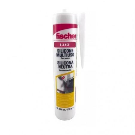 Silicona FISCHER 600692 neutra negra 260ml