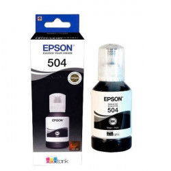 Botellon EPSON 504 original negro