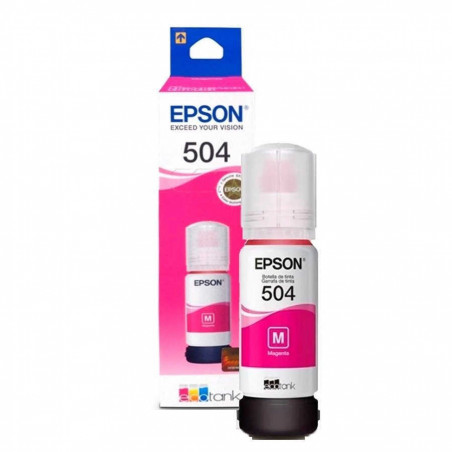 Botellon EPSON 504 original magenta para T504320AL