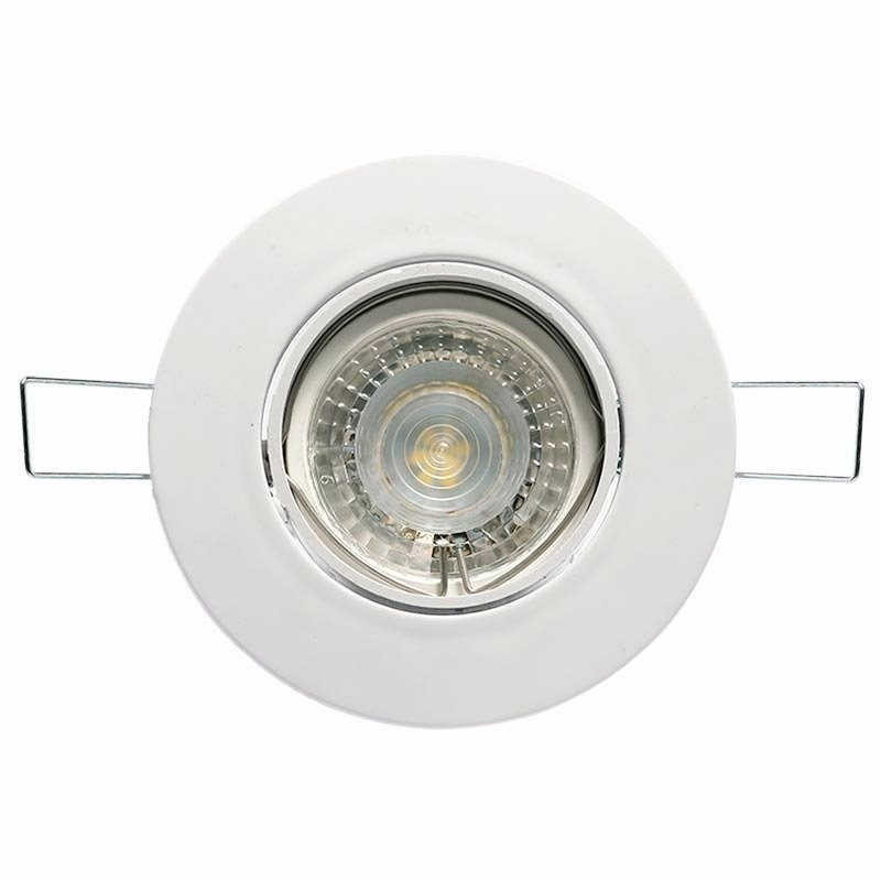 Spot de embutir SAN JUSTO para 1 luz GU10 plástico blanco