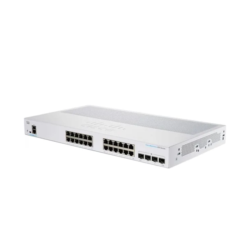 Swtich CISCO CBS250-24P-4GA 24p más 4 sfp administrable