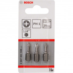 Punta De Atornillar Bosch Extra Hard T20 - 152 Mm De Longitud - Acero S2 - Para Taladros Y Destornilladores
