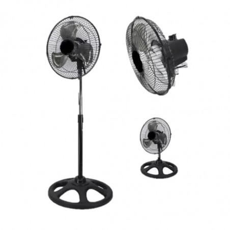 Ventilador de pie y pared EIFFEL E-510 10'' paletas metalicas