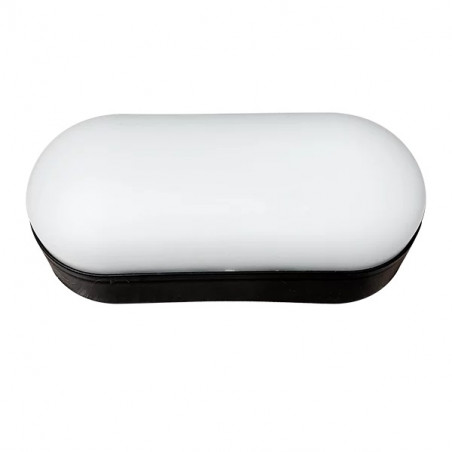 Tortuga led BAEL LEO ovalado IP65 12W 960lm 6500K luz fría negra