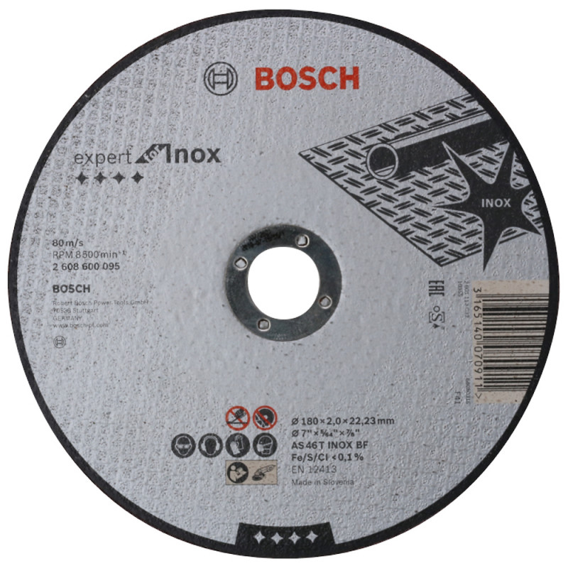 Disco de corte BOSCH EXPERT FOR INOX 180mm Disco de corte BOSCH EXPERT FOR INOX 180mm