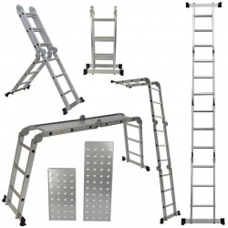 Escalera kushiro amo116d multiproposito con plataforma de...
