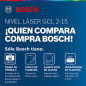 Nivel laser de líneas BOSCH GCL 2-15 PRO con maletín