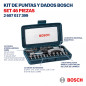 Kit de puntas y dados BOSCH EXTRA HARD 46 piezas