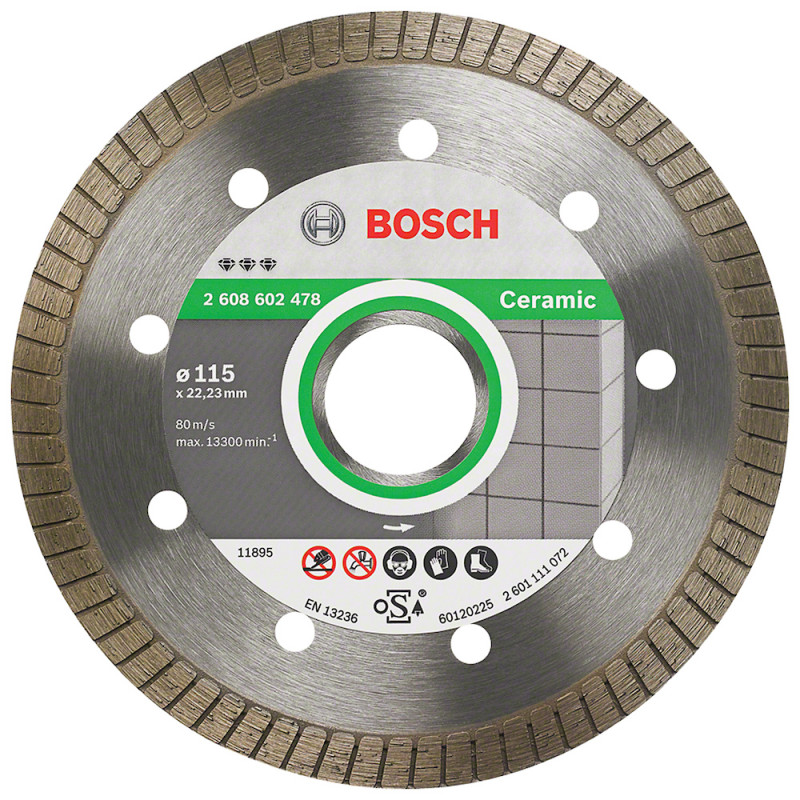 Disco de corte de diamante BOSCH BEST FOR CERAMIC 115mm Disco de corte de diamante BOSCH BEST FOR CERAMIC 115mm
