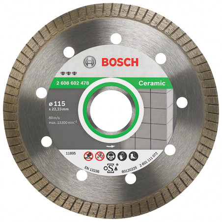 Disco de corte de diamante BOSCH BEST FOR CERAMIC 115mm