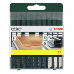 Kit de hojas de sierra de calar BOSCH encastre U 10 unidades