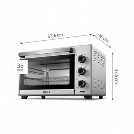 Horno eléctrico convencional BGH silver mecánico 35L