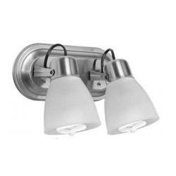 Spot SAN JUSTO LUJAN para 2 luces E27 con tulipa acero