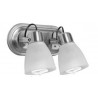 Spot SAN JUSTO LUJAN para 2 luces E27 con tulipa acero