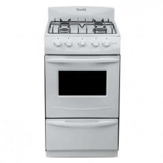 Cocina ESCORIAL CANDOR gas licuado 4 hornallas blanca