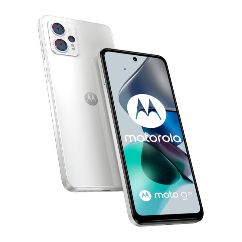 Celular MOTOROLA G23 4GB RAM 128GB blanco con cargador