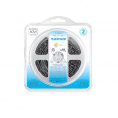 Tira led MACROLED flexible IP20 16W 600led 12v 6500K luz fría por metro