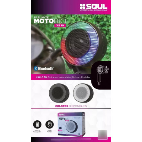 Parlante bluetooth SOUL PLT-XS10 portátil varios colores