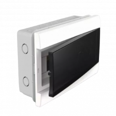 Caja SISTELECTRIC para 8 módulos DIN para embutir IP30 puerta fumé