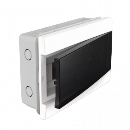 Caja SISTELECTRIC para 8 módulos DIN para embutir IP30 puerta fumé