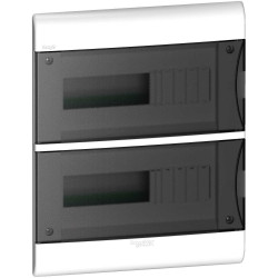 Caja para térmicas SCHNEIDER Easy9 de PVC 24 módulos para embutir con puerta fume