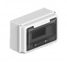 Caja para pilar SISTELECTRIC 8 módulos exterior blanco