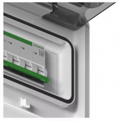 Caja para pilar SISTELECTRIC 8 módulos exterior blanco