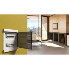Caja para térmicas SISTELECTRIC 12 módulos embutir blanco