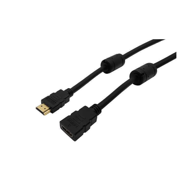 Cable NISUTA HDMI alargue 3m dorado con filtros 2160P Cable NISUTA HDMI alargue 3m dorado con filtros 2160P