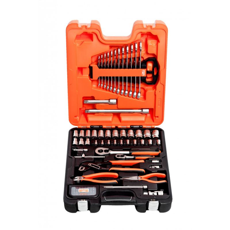 Kit de herramientas Bahco de 81 piezas, para electromecánica