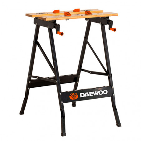 Banco de trabajo DAEWOO DW-WT01 plegable metálico soporta 70kg