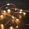 Luces de navidad alambre 30 led blanco cálido 3 metros sin pila