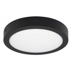 Plafon markas l1418f redondo 21cms led de 18w luz dia 6500k color negro