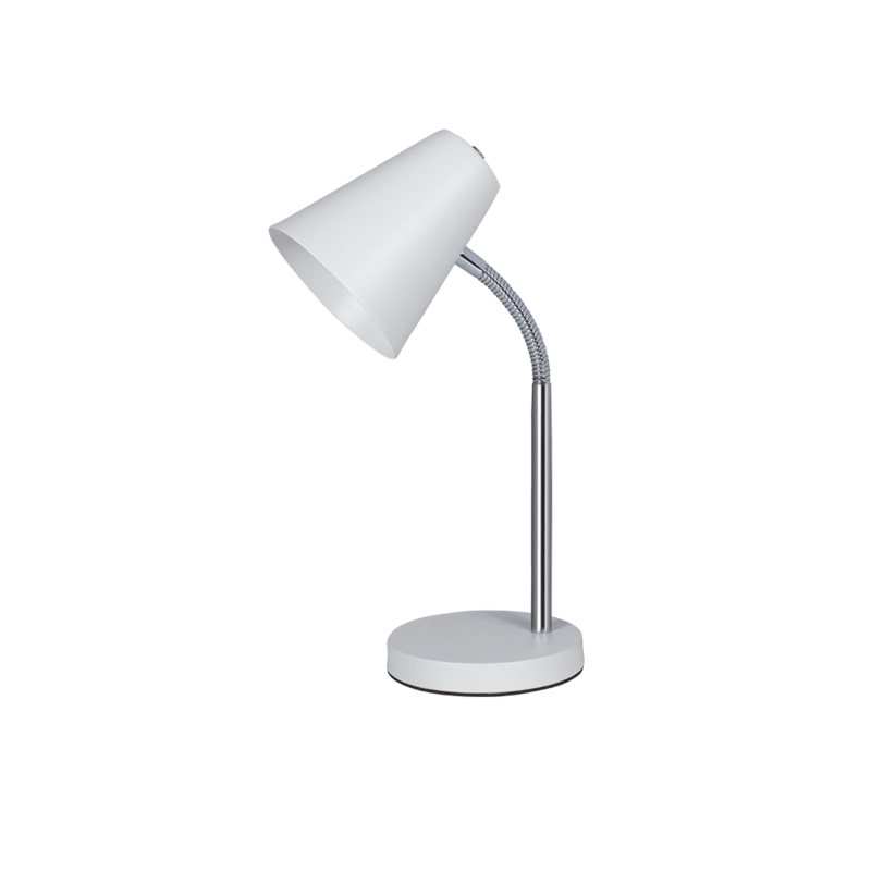 Lámpara de escritorio MARKAS ELEENA flexible para 1 luz E27 blanco