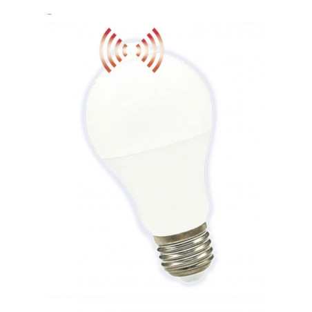 Lámpara led TBCin bulbo con sensor de movimiento 10w 850lm 6000k luz fría